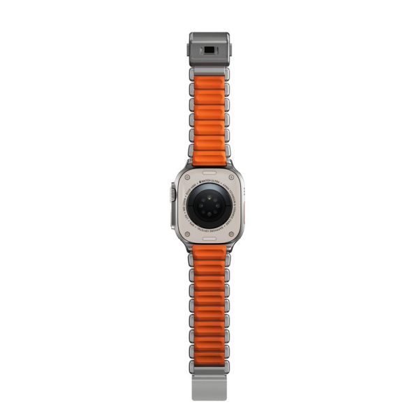 Nomad Stratos Band natural titanium ultra orange FKM-Apple Watch 45/46/49mm (NM011123858) - Image 2