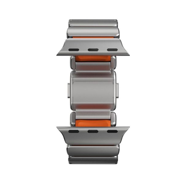 Nomad Stratos Band natural titanium ultra orange FKM-Apple Watch 45/46/49mm (NM011123858) - Image 7