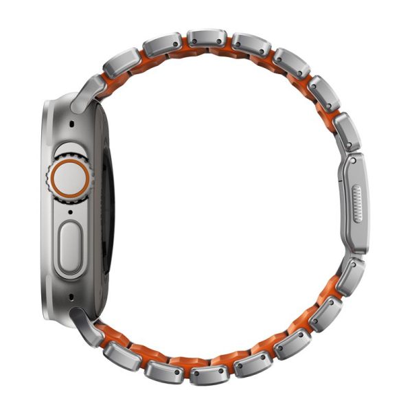 Nomad Stratos Band natural titanium ultra orange FKM-Apple Watch 45/46/49mm (NM011123858) - Image 9