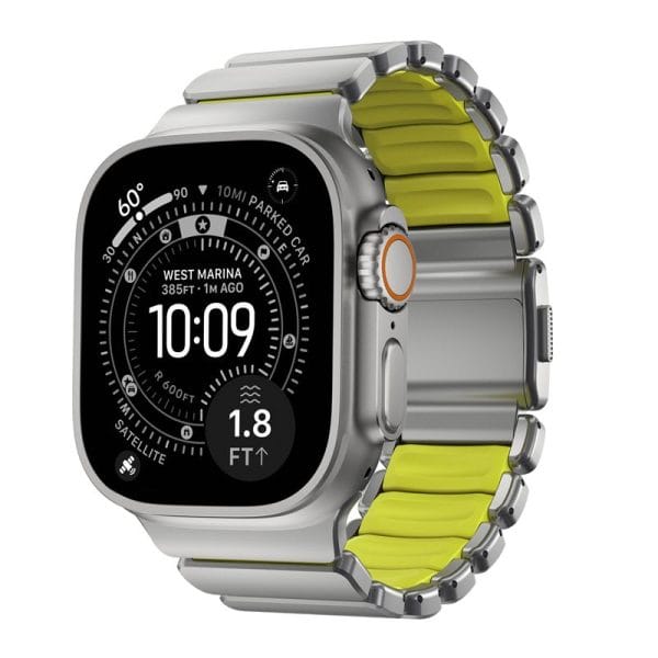 Nomad Stratos Band natural titanium volt FKM-Apple Watch 45/46/49mm (NM011147858) - Image 6