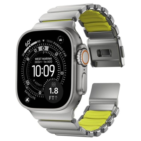 Nomad Stratos Band natural titanium volt FKM-Apple Watch 45/46/49mm (NM011147858) - Image 7