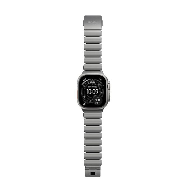 Nomad Stratos Band natural titanium black FKM-Apple Watch 45/46/49mm (NM014421858) - Image 6