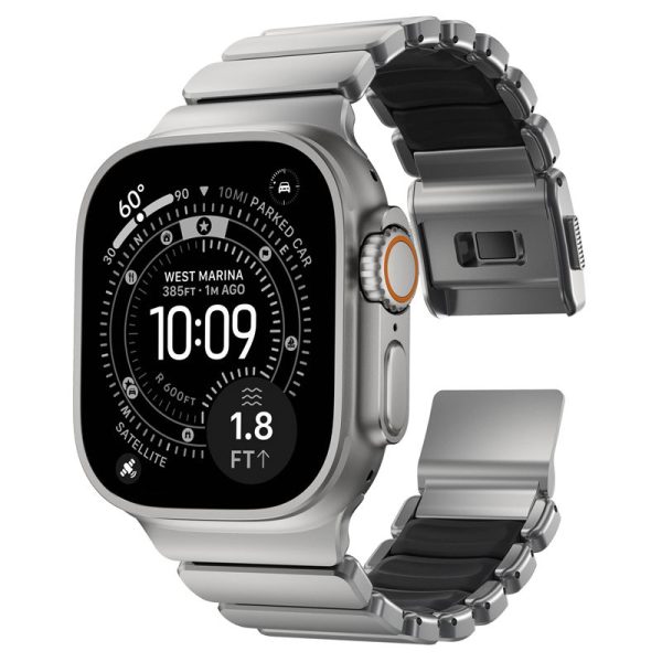 Nomad Stratos Band natural titanium black FKM-Apple Watch 45/46/49mm (NM014421858) - Image 11