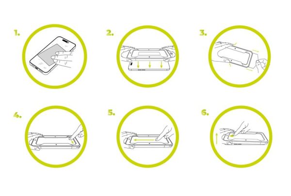 Mobile Origin Yellow Screen Guard iPhone 15 Pro Max with easy application (SGZ-i15ProMax) - Image 13