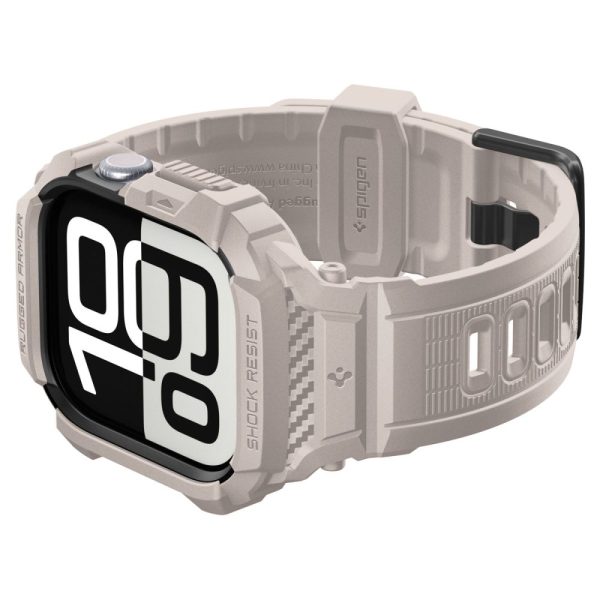 SPIGEN RUGGED ARMOR ”PRO” V2 APPLE WATCH 10/11 42MM DUNE BEIGE (ACS10496) - Image 10