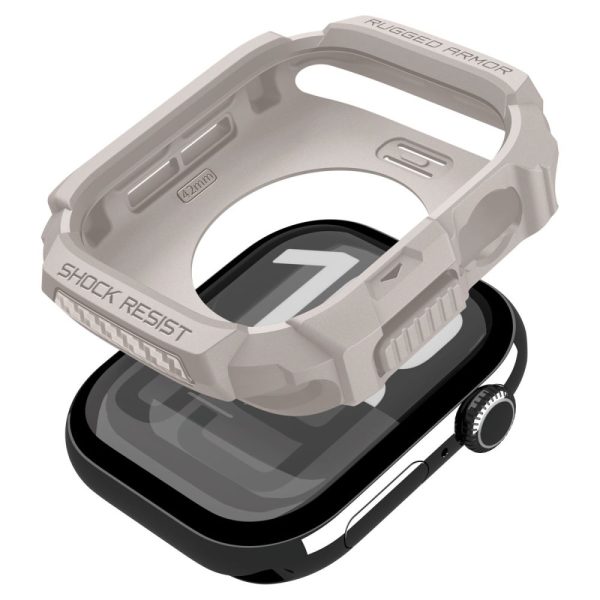 SPIGEN RUGGED ARMOR V2 APPLE WATCH 10/11 42MM DUNE BEIGE (ACS10493) - Image 9