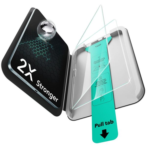 ESR ULTRAFIT TEMPERED GLASS 2-PACK IPAD PRO 11” 5/6 GEN. (2024-2025) CLEAR - Image 2