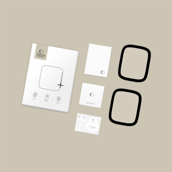 TECH-PROTECT GLASS FLEX+ 2-PACK APPLE WATCH 40MM BLACK - Image 3