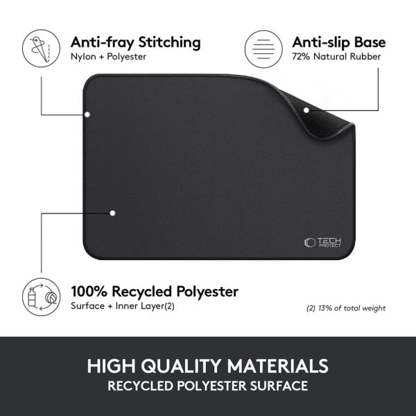 TECH-PROTECT A100 MOUSE PAD 35 x 25CM BLACK - Image 7