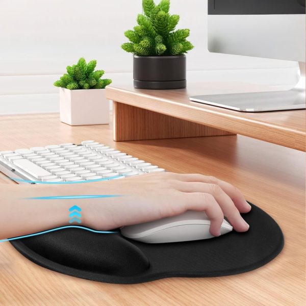 TECH-PROTECT A200 MOUSE PAD WITH GEL WRIST REST 25 x 22.5CM BLACK - Image 5