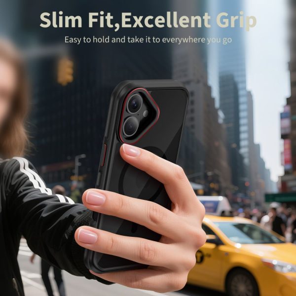 TECH-PROTECT MAGHYBRID MAGSAFE IPHONE 17 BLACK/RED - Image 5