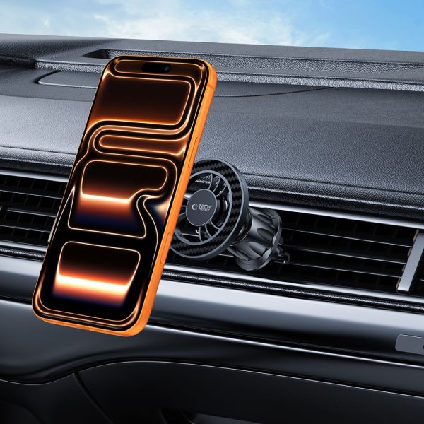 TECH-PROTECT N56 MAGNETIC MAGSAFE VENT CAR MOUNT CARBON BLACK - Image 8