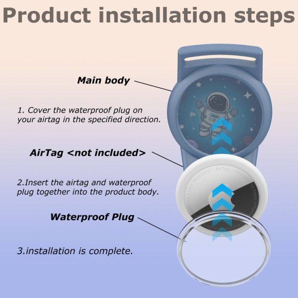 TECH-PROTECT NYLON FOR KIDS APPLE AIRTAG 1/2 MAGIC PONY - Image 4