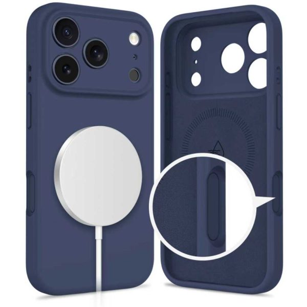 TECH-PROTECT SILICONE MAGSAFE IPHONE 17 PRO DEEP BLUE - Image 2