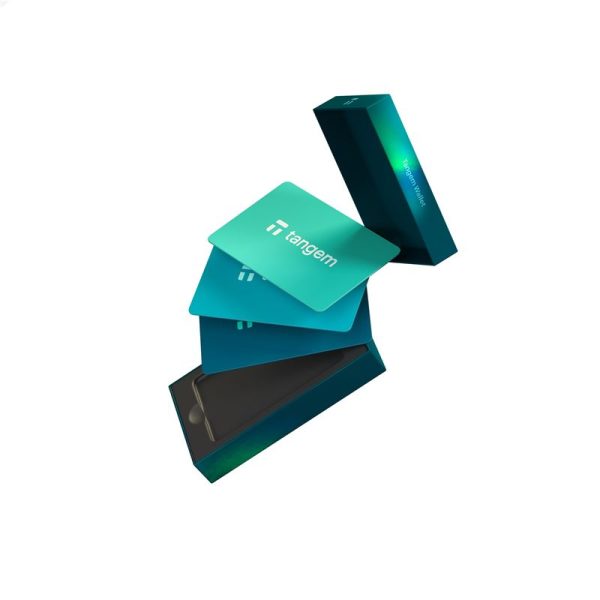 Tangem Wallet Hardware Crypto Wallet (Set of 3 Cards) – Electric Sea (TG-SUMMER2) - Image 3
