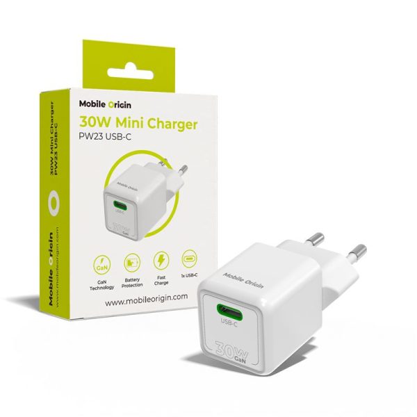 Mobile Origin 30W Mini Charger PW23 - USB-C