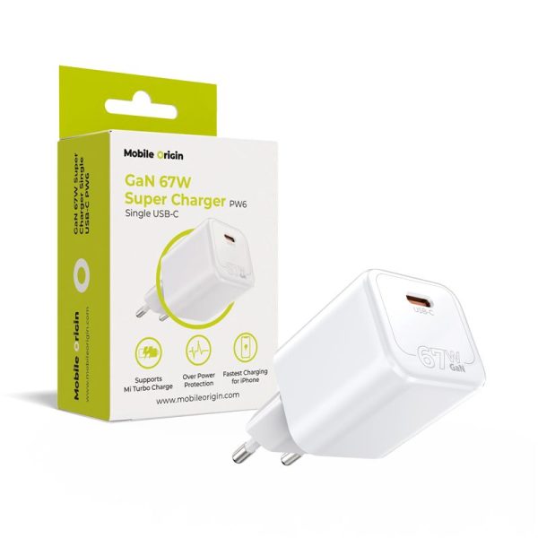 Mobile Origin GaN 67W Super Charger Single USB-C PW6