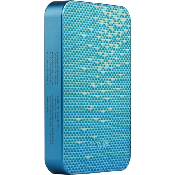 Power Bank Pitaka Qi2 10000mAh Lucid Blue - Image 4