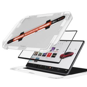 Προστατευτικό γυαλί οθόνης Spigen EZ Fit με πλαίσιο τοποθέτησης για Tesla Model 3 και Model Y 15.4 ιντσών