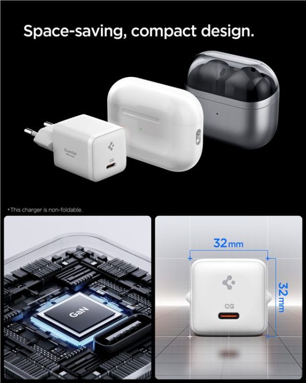 Spigen Essential 30W Wall Charger EE301EU all white (ACH09492) - Image 5