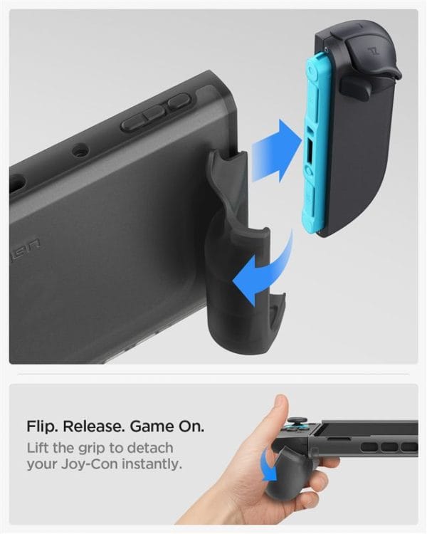 Θήκη Nintendo Switch 2 Spigen Ultra Hybrid Frost Black (ACS10167) - Image 10
