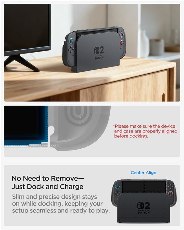 Θήκη Nintendo Switch 2 Spigen Ultra Hybrid Frost Black (ACS10167) - Image 3