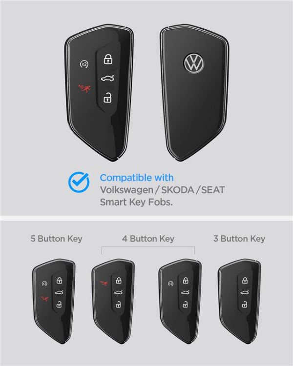 Spigen Volkswagen Key Fob Case VK100 Black (ACS10426) - Image 13