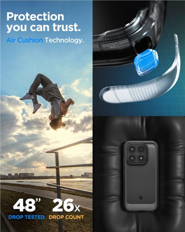 Spigen Rugged Armor Matte Black-Xiaomi 17 (ACS10458) - Image 4