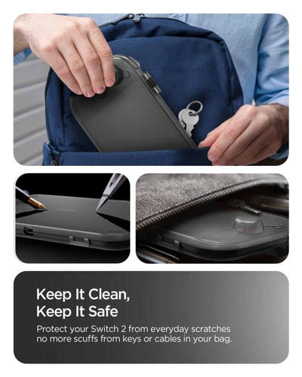 Θήκη Nintendo Switch 2 Spigen Thin Fit 360 Frost Black (ACS10487) - Image 4