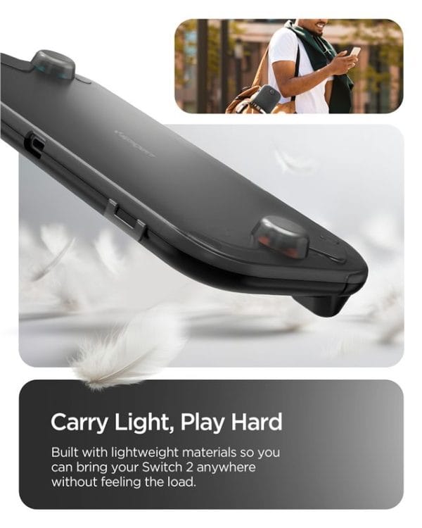 Θήκη Nintendo Switch 2 Spigen Thin Fit 360 Frost Black (ACS10487) - Image 6