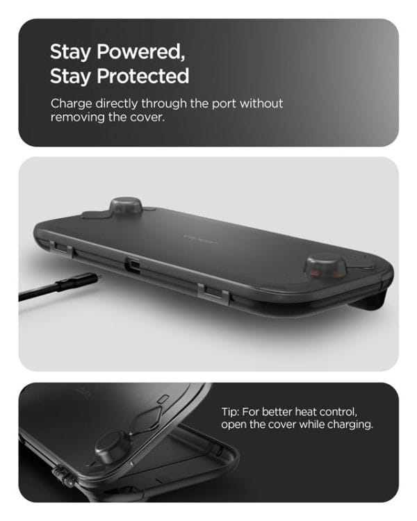 Θήκη Nintendo Switch 2 Spigen Thin Fit 360 Frost Black (ACS10487) - Image 7