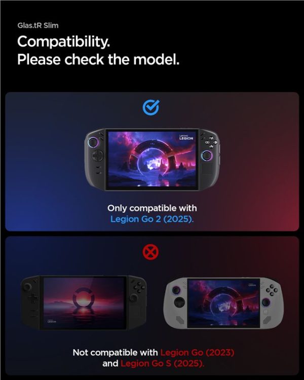 Spigen Glass tR Slim 2 Pack-Lenovo Legion Go 2 (AGL10952) - Image 3