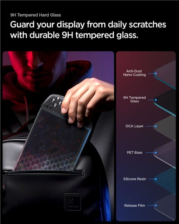 Spigen Glass tR Slim 2 Pack-Lenovo Legion Go 2 (AGL10952) - Image 7