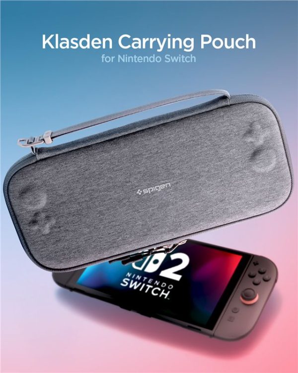 Θήκη Μεταφοράς Nintendo Switch 2 Spigen Klasden 2 Pouch Charcoal Gray (AGP10197) - Image 13