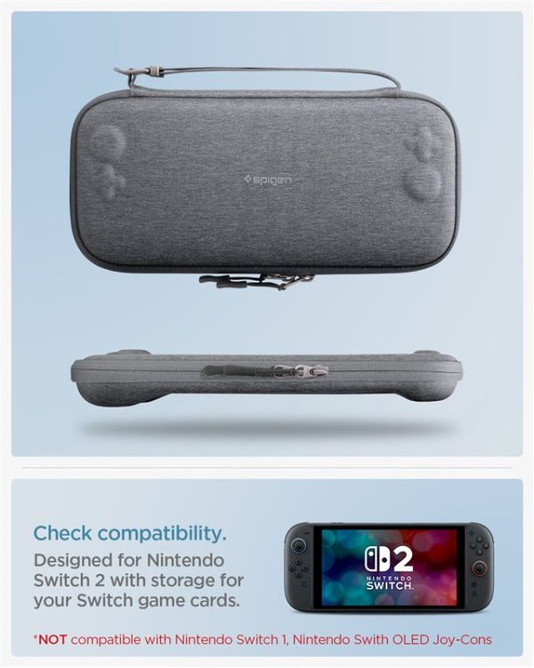 Θήκη Μεταφοράς Nintendo Switch 2 Spigen Klasden 2 Pouch Charcoal Gray (AGP10197) - Image 8