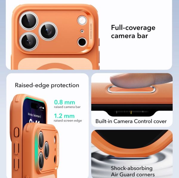 ESR CLASSIC HYBRID MAGSAFE IPHONE 17 PRO MAX FROSTED ORANGE - Image 2