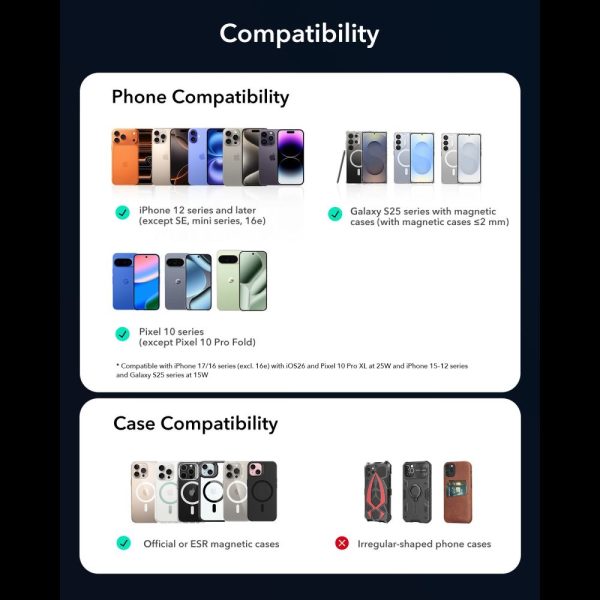 ESR OMNILOCK CRYOBOOST MAGNETIC MAGSAFE VENT CAR MOUNT WIRLESSS CHARGER QI2.2 25W BLACK - Image 2