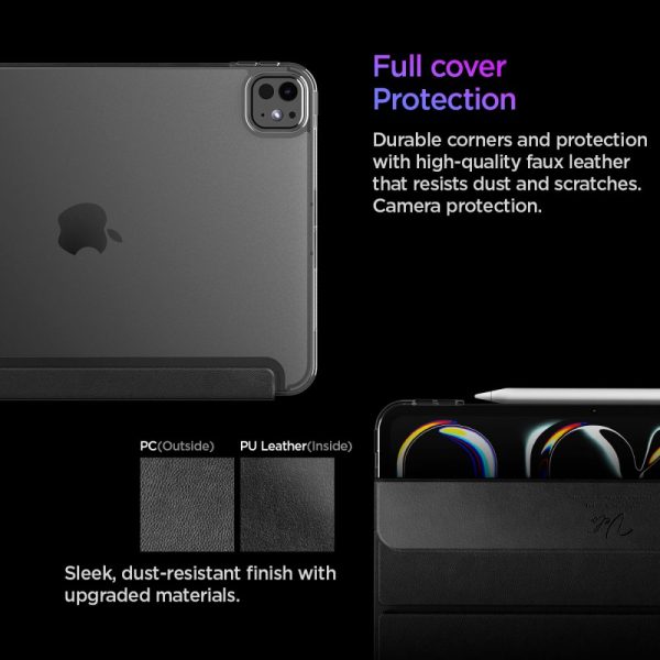 SPIGEN LIQUID AIR FOLIO IPAD PRO 11” 5/6 GEN. 2024-2025 BLACK (ACS09440) - Image 12