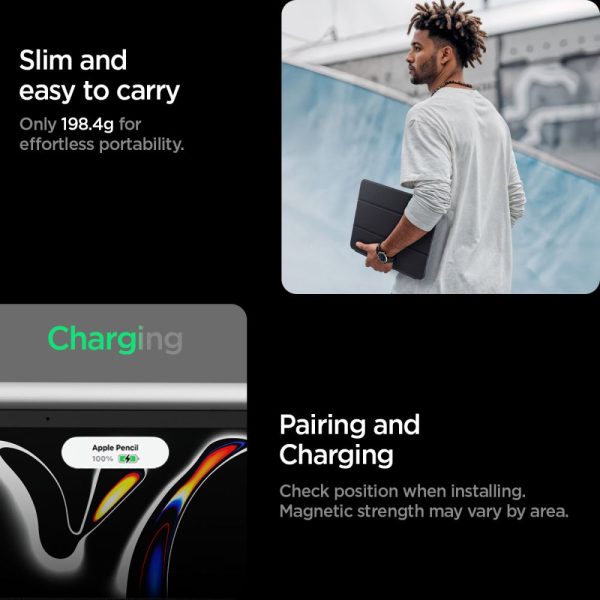 SPIGEN LIQUID AIR FOLIO IPAD PRO 11” 5/6 GEN. 2024-2025 BLACK (ACS09440) - Image 14