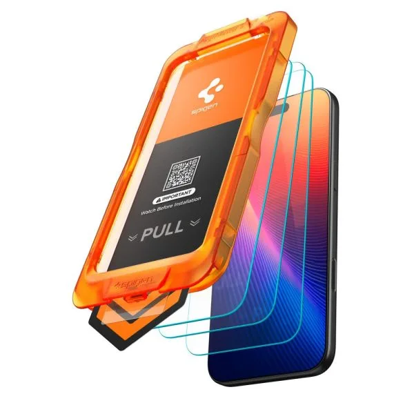 Τζάμι Προστασίας iPhone 17 Pro Max Spigen Glas.tR AlignMaster Slim 3-Pack Clear (AGL10099) - Image 13
