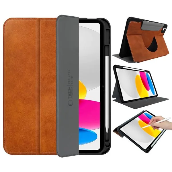 Θήκη iPad 10.9 10th Gen / iPad 11 11th Gen Tech-Protect Fleece Brown - Image 5