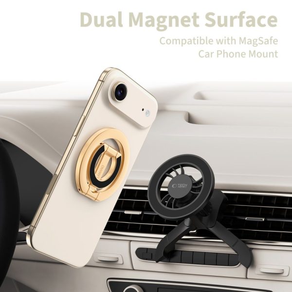 TECH-PROTECT MMR400 LAMANO MAGNETIC MAGSAFE PHONE RING GOLD - Image 5