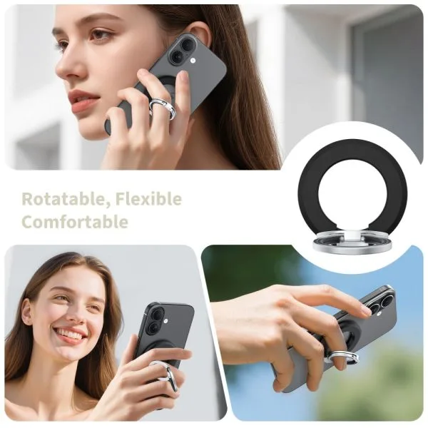 Tech-Protect MMR500 Magnetic MagSafe Phone Ring Black - Image 7