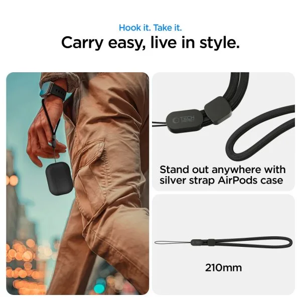 Θήκη Apple AirPods Pro 3 Tech-Protect NaturalFit Black - Image 11