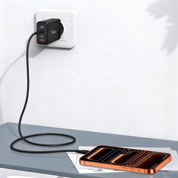 TECH-PROTECT NC140W-GAN 4-PORT NETWORK CHARGER PD 140W/QC3.0 BLACK - Image 8