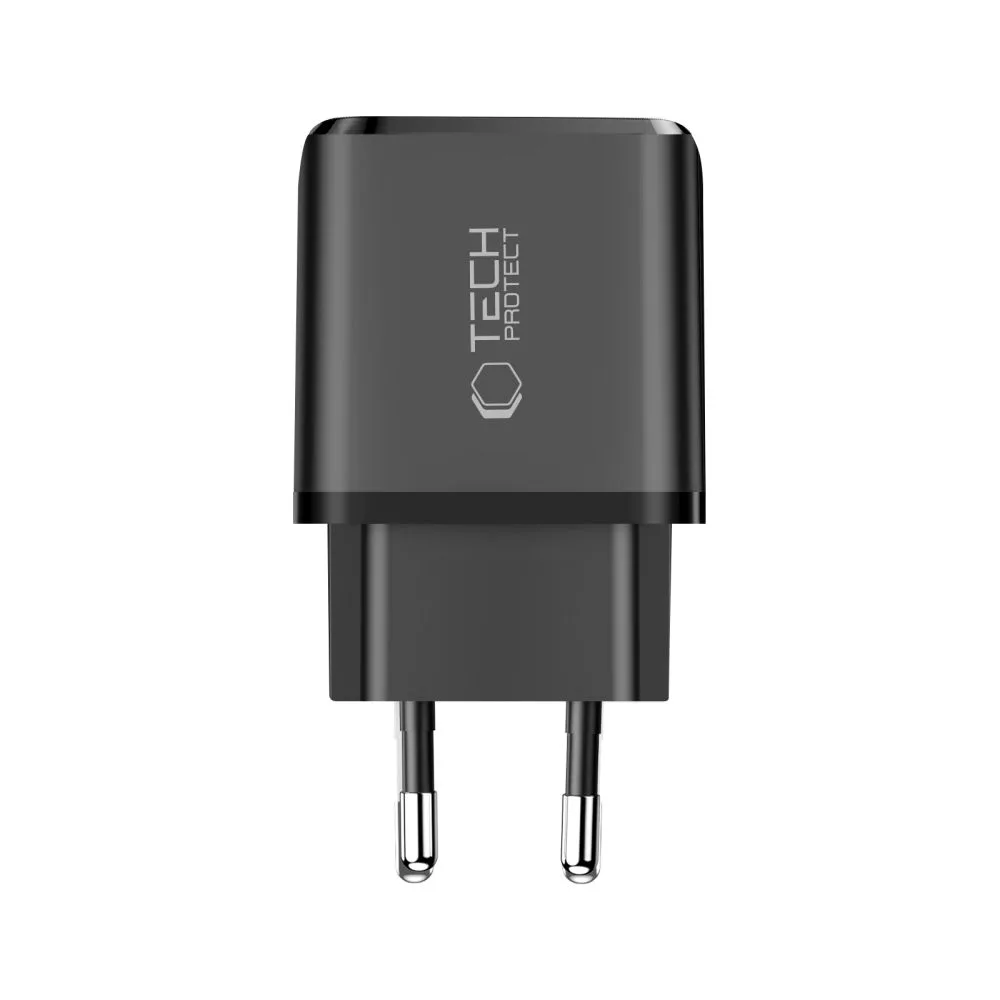 Φορτιστής Πρίζας Tech-Protect NCA45W-GAN 2-Port PD 45W / QC3.0 Black - Image 3