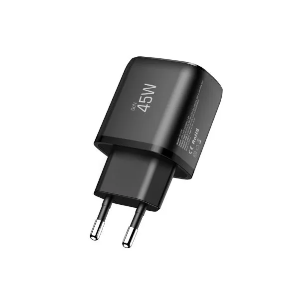 Φορτιστής Πρίζας Tech-Protect NCA45W-GAN 2-Port PD 45W / QC3.0 Black - Image 4