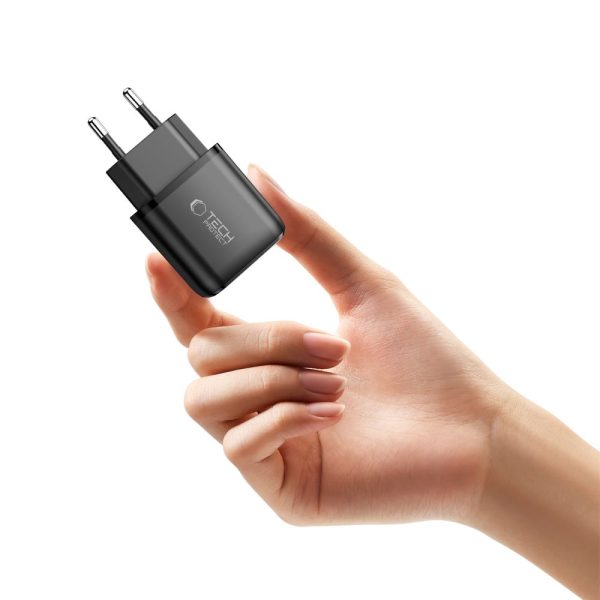 TECH-PROTECT NCA45W-GAN 2-PORT NETWORK CHARGER PD 45W / QC3.0 BLACK - Image 5
