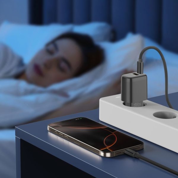 TECH-PROTECT NCA45W-GAN 2-PORT NETWORK CHARGER PD 45W / QC3.0 BLACK - Image 8