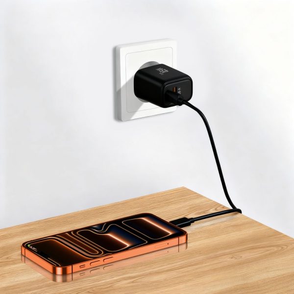 TECH-PROTECT NCA45W-GAN 2-PORT NETWORK CHARGER PD 45W / QC3.0 BLACK - Image 9